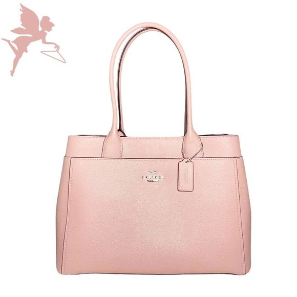 Coach Casey Petal Pink Leather Top Handle Bag - Picture 1 of 10